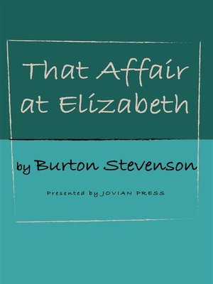 cover image of That Affair at Elizabeth